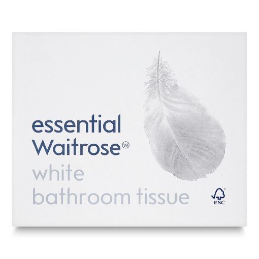 Picture of Waitrose Bathroom Tissue White In Box 65s