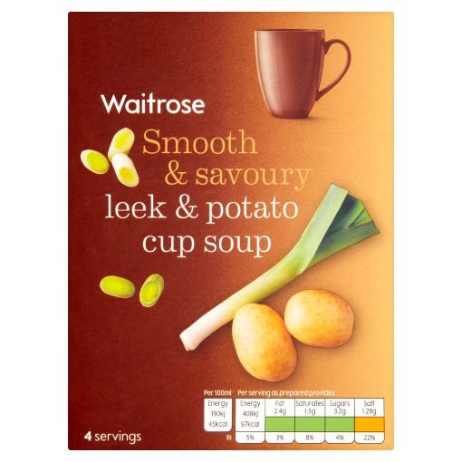 Picture of Waitrose Cup Soup Leek & Potato 100g