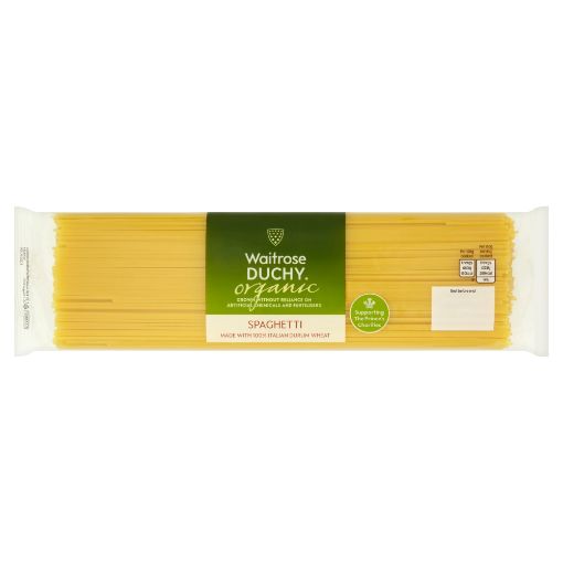 Picture of Waitrose Duchy Organic Spaghetti 500g