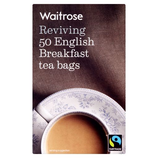 Picture of Waitrose English Breakfast Tea Bags 50s 125g