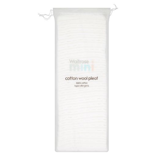 Picture of Waitrose Essential Baby Cotton Wool Pleat 200g