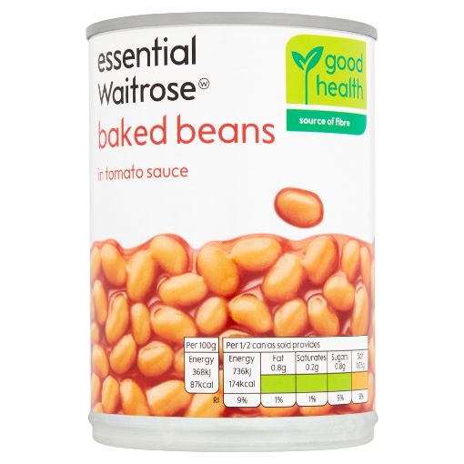 Picture of Waitrose Essential Baked Beans-In-Tomato Sauce 400g