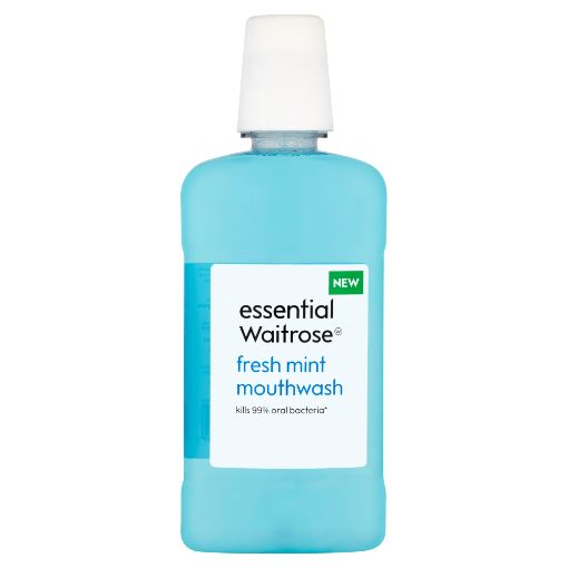 Picture of Waitrose Essential Mouthwash Freshmint 500ml