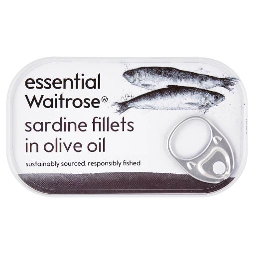 Picture of Waitrose Essential SArdines in Olive Oil 120g