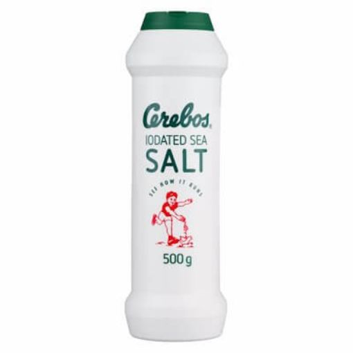Picture of Cerebos Iodated Sea Salt (Green) Flask 500g