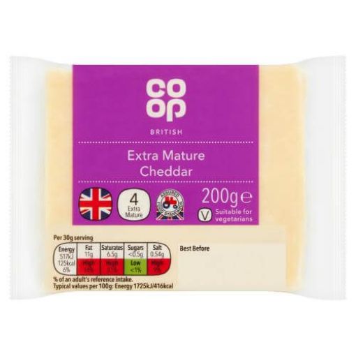 Picture of Co-op British Extra Mature Cheddar 200g