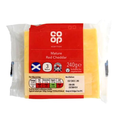 Picture of Co-op Scottish Mature Red Cheddar 240g