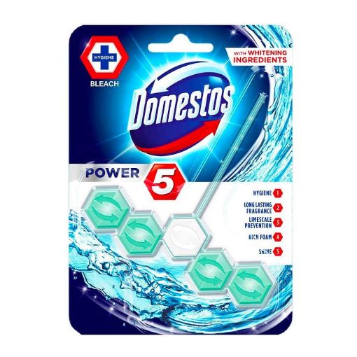 Picture of Domestos Bleach Rim Block Power 5 Chlorine 55g