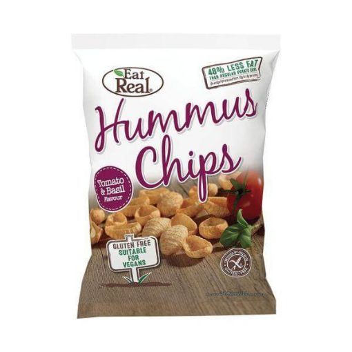Picture of Eat Real Hummus Tomato Basil Chips 135g