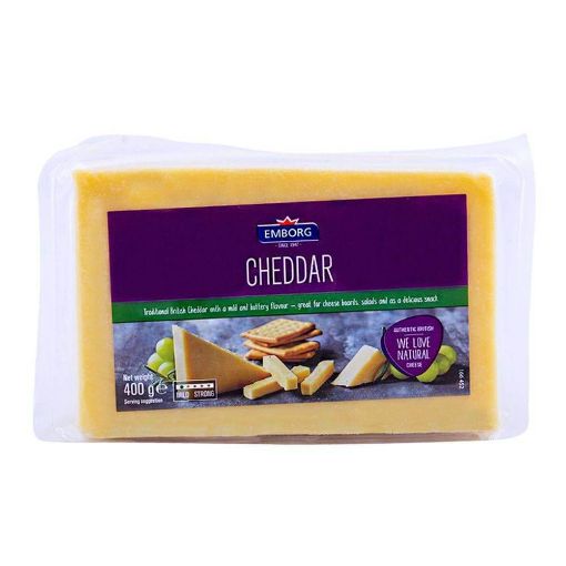 Picture of Emborg Cheddar Cheese White 400g