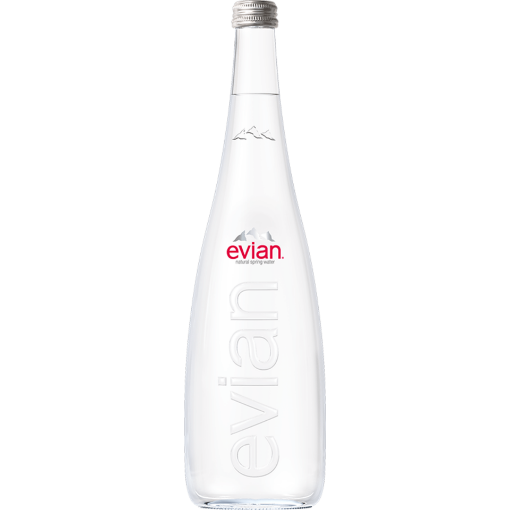 Picture of Evian Natural Water Glass Bottle 750ml