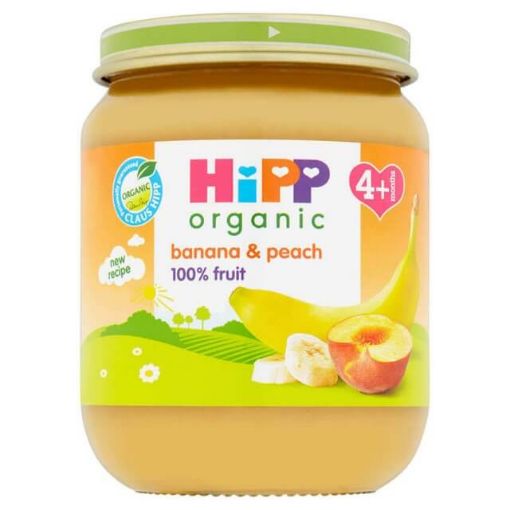 Picture of Hipp Organic Banana & Peach 4+ 125g