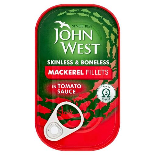 Picture of John West Mackerel Fillet Tomato Sauce 125g