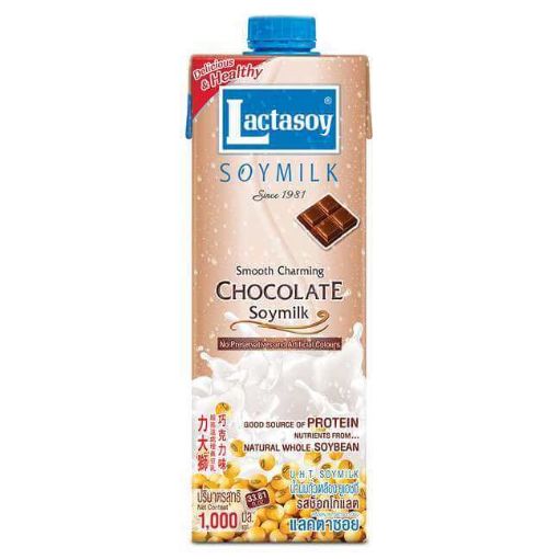 Picture of Lactasoy Chocolate Soya Milk Tetra 1tr