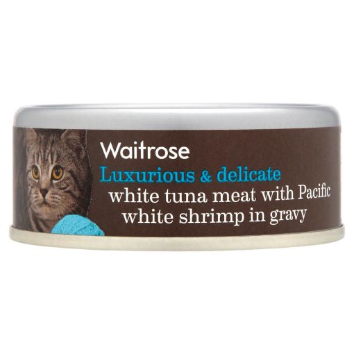 Picture of Waitrose Cat Food Tuna Meat With Shrimp & Gravy 80g