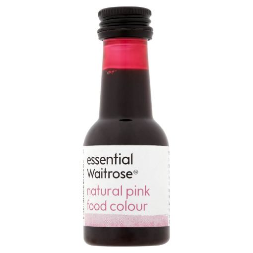 Picture of Waitrose Essential Natural Pink Food Colouring 38ml