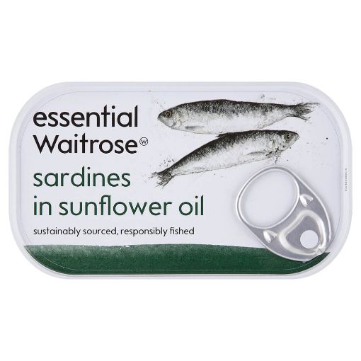 Picture of Waitrose Essential Sardine In Sunflower Oil 120g