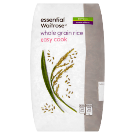Picture of Waitrose Essential Rice Whole Grain Easy Cook 1Kg