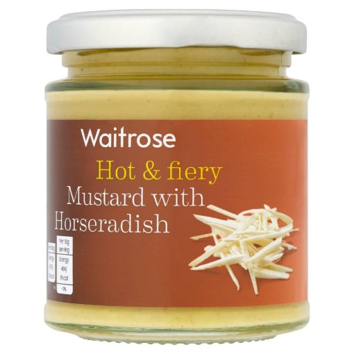 Picture of Waitrose Mustard With Horseradish 185g