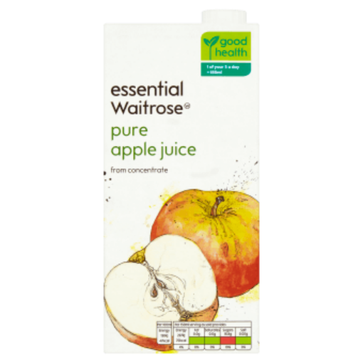 Picture of Waitrose Pure Apple Juice 1ltr