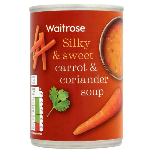 Picture of Waitrose Soup Carrot & Coriander 400g 