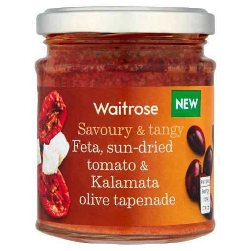 Picture of Waitrose Tapenade Feta. Tomato & Olive 165g
