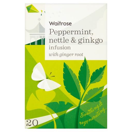 Picture of Waitrose Tea Infusion Peppermint,Nettle&Gingko 30g