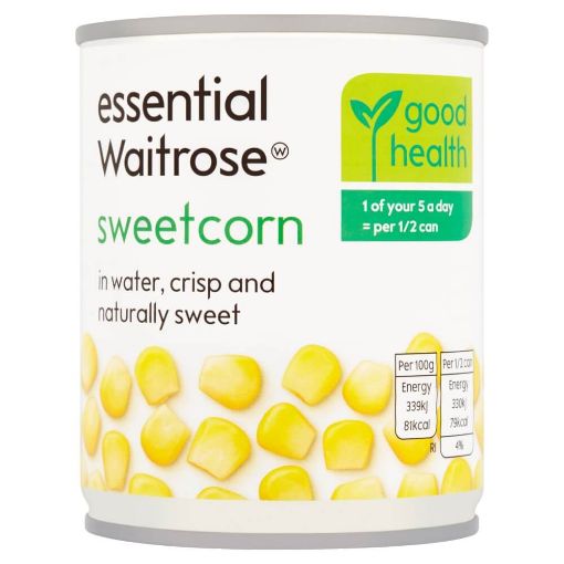 Picture of Waitrose Essential Sweetcorn Crisp & Sweet 195g