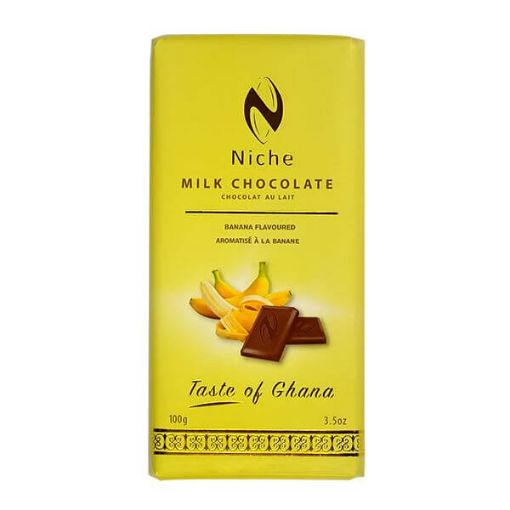 Picture of Niche Banana Milk Chocolate 100g