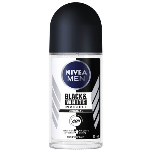 Picture of Nivea Men Deo Roll-On Invisible Black & White 50ml