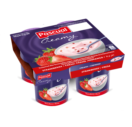 Picture of Pascual Creamy Yogurt Strawberry 125gX4