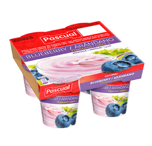 Picture of Pascual Flavoured Yogurt Blueberry 125gX4