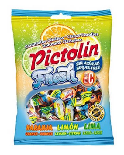 Picture of Pictolin Fresh Sugar Free Lemon & Lime Candy with Vitamin C 65g