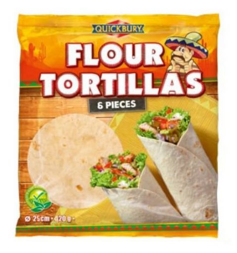 Picture of Quickbury Flour Tortillas 6 Pcs (25cm) 420g