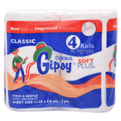 Picture of Sanita Toilet Roll Gipsy 4-Roll 200 Sheets
