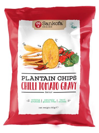 Picture of Sankofa Plantain Chips Chilli Tomato Gravy 50g