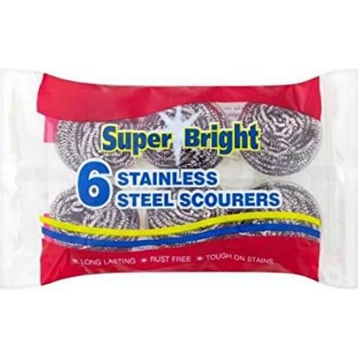 Picture of Super Bright Stainless Steel Scourer 6s