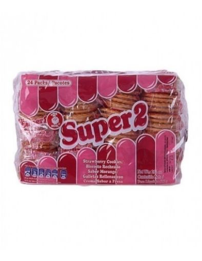 Picture of Super2 Strawberry Biscuit 24s 600g
