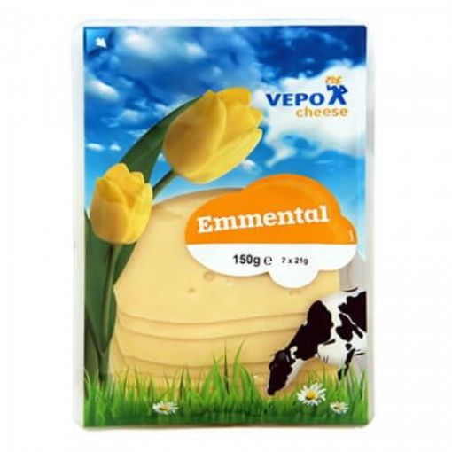 Picture of Vepo Emmental Slices Cheese 150g