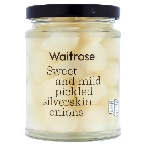 Picture of Waitrose Onions Pickled Silverskin 280g
