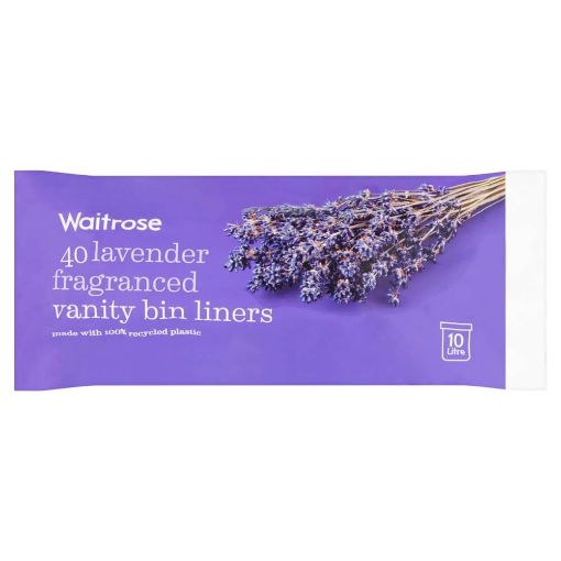 Picture of Waitrose Vanity Bin Liners Lavender Fragranced 40s