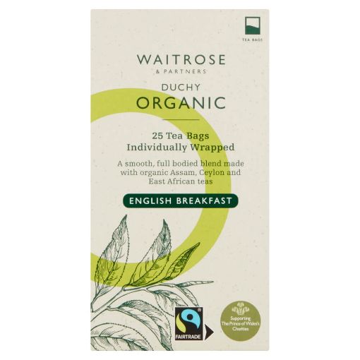 Picture of Waitrose Duchy Organic English Breakfast Tea Bags 25s