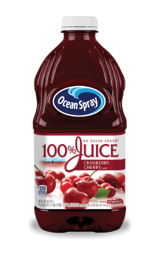 Picture of Ocean Spray No-Added-Sugar Cranberry & Cherry 60oz