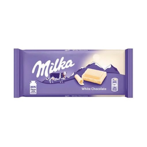 Picture of Milka White Chocolate 100g