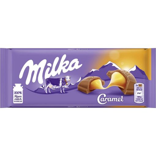 Picture of Milka Bubbly Caramel Chocolate 100g