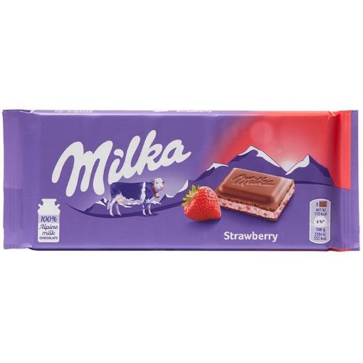 Picture of Milka Strawberry Chocolate 100g