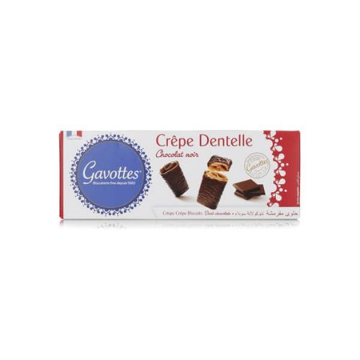 Picture of Gavottes Crepe Dentelle Black Chocolate Biscuits 90g