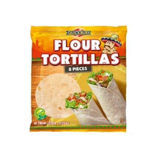 Picture of Quickbury Flour Tortillas 8 Pcs (20cm) 320g