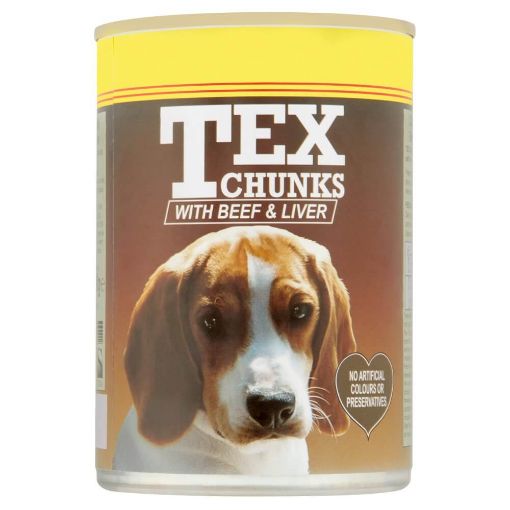Picture of Tex Dog Food Chunks Beef & Liver 400g
