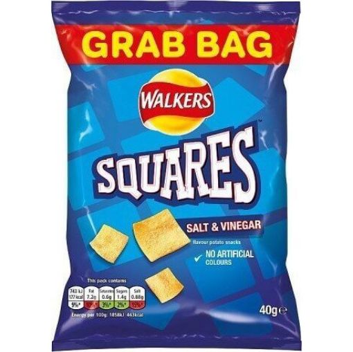 Picture of Walkers Squares Salt & Vinegar 40g